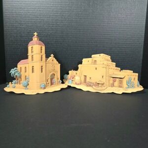 Burwood Products Southwestern Church Pueblo Wall Hangings MCMXCIII 3291-1A‎